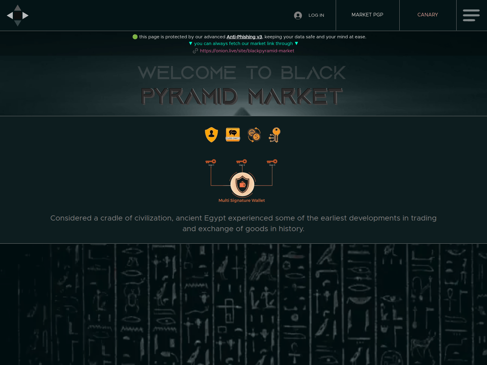 Screenshot of blackpykv66cybipwjxdo6c6mvk3uxfih736ljmzeultufyx5y9fohyd.icu