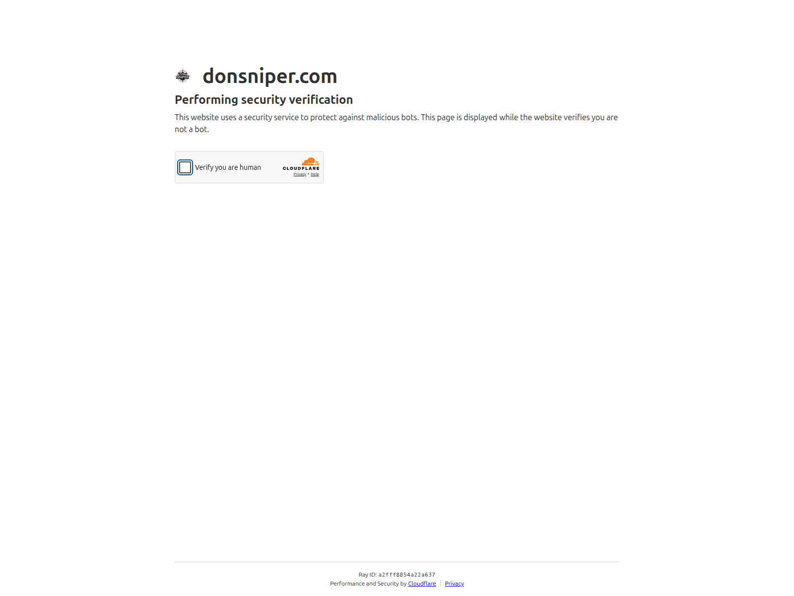 Screenshot of donsniper.com