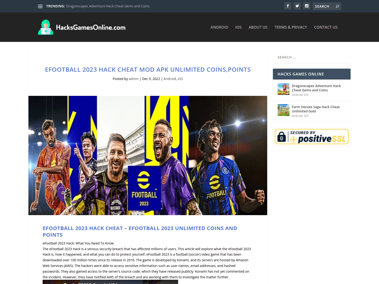 Screenshot of hacksgamesonline.com