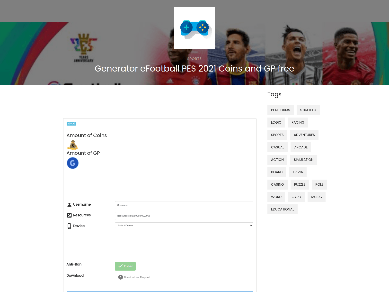 Screenshot of www.soultricks.com