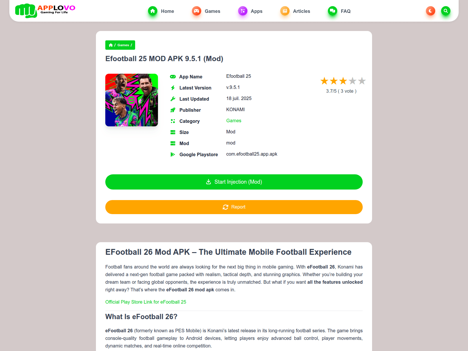 Screenshot of applovo.com