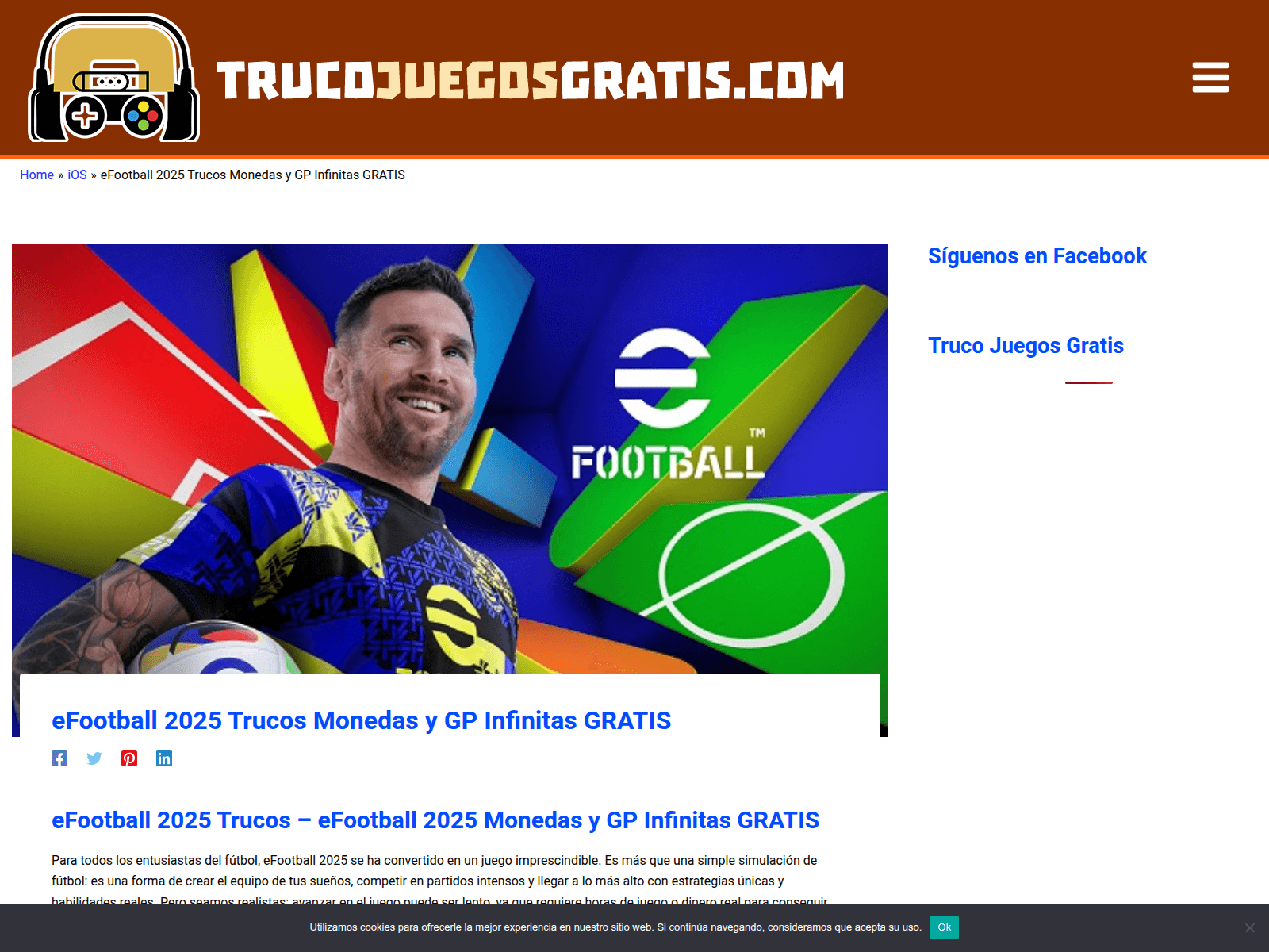 Screenshot of trucojuegosgratis.com