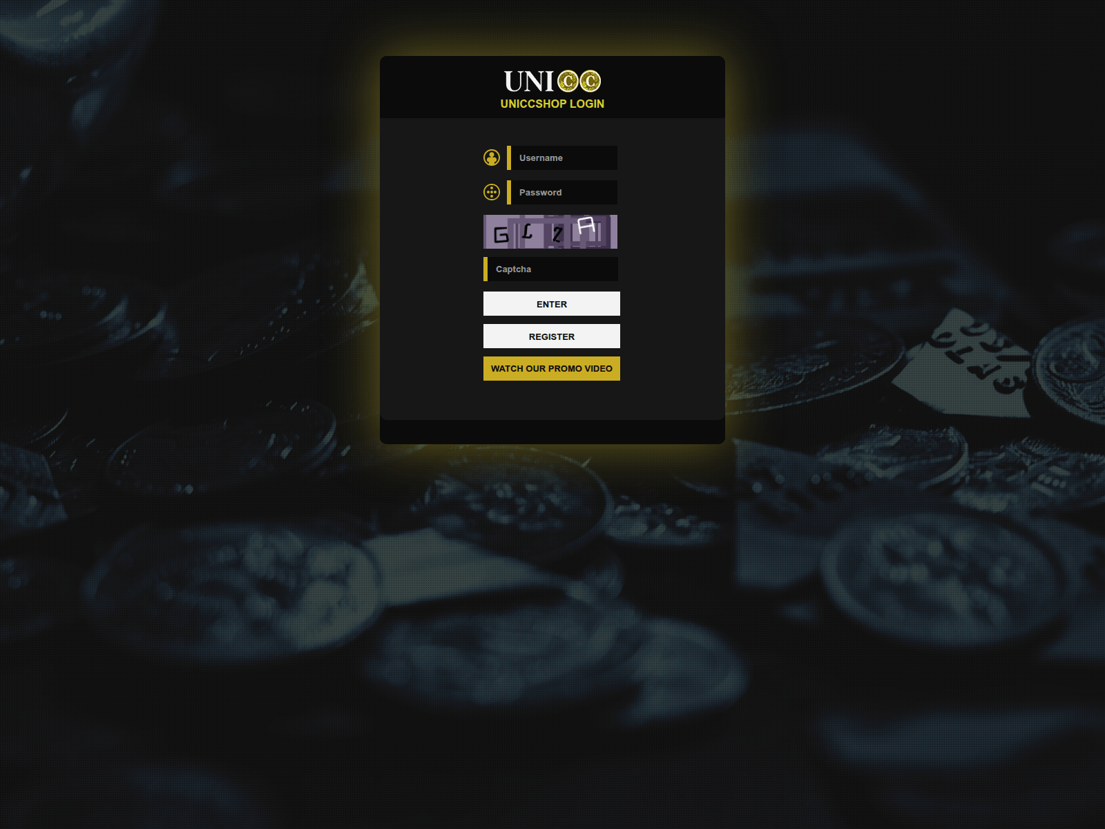Screenshot of uniccshops.com