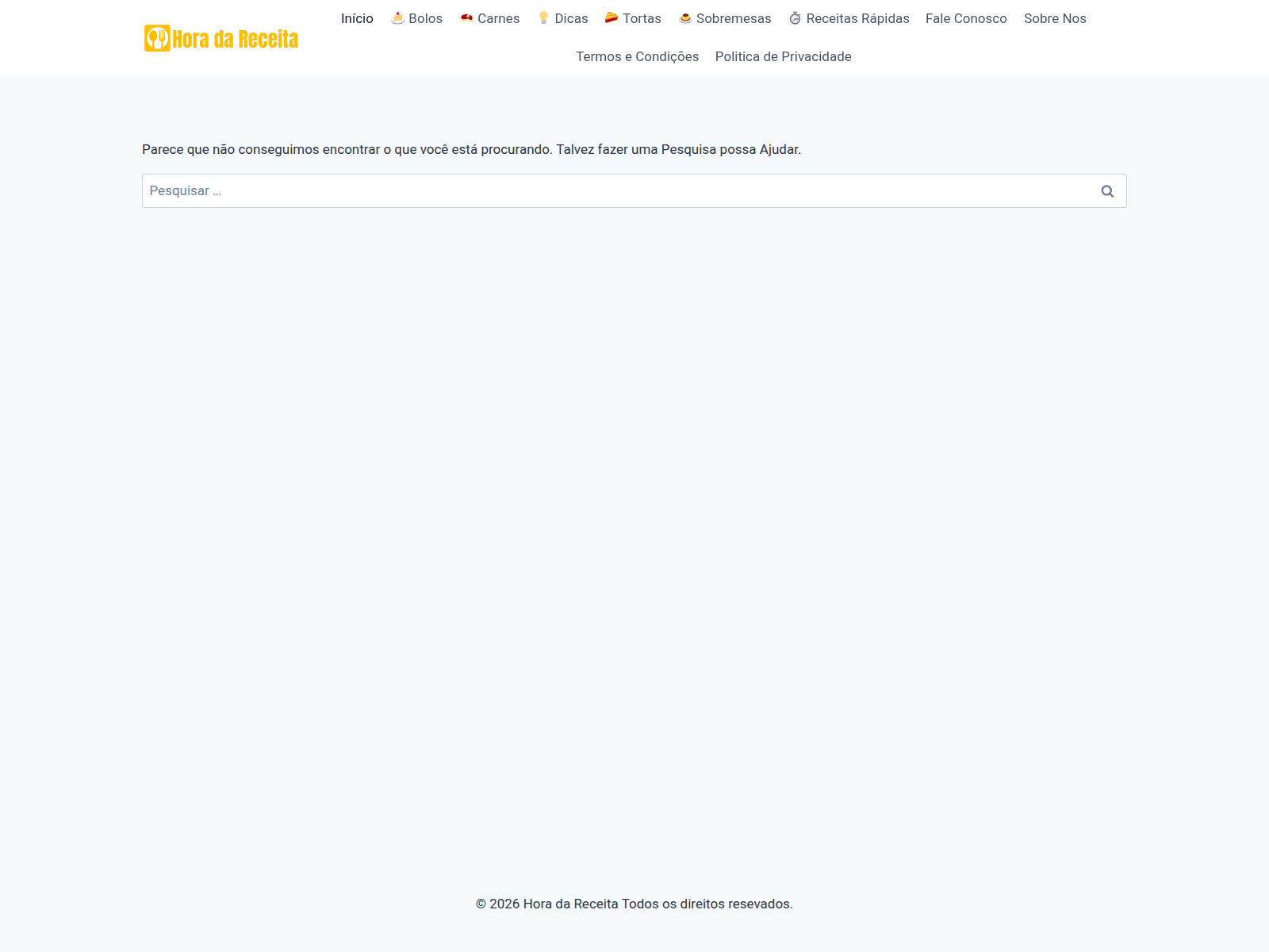 Screenshot of horadareceita.com