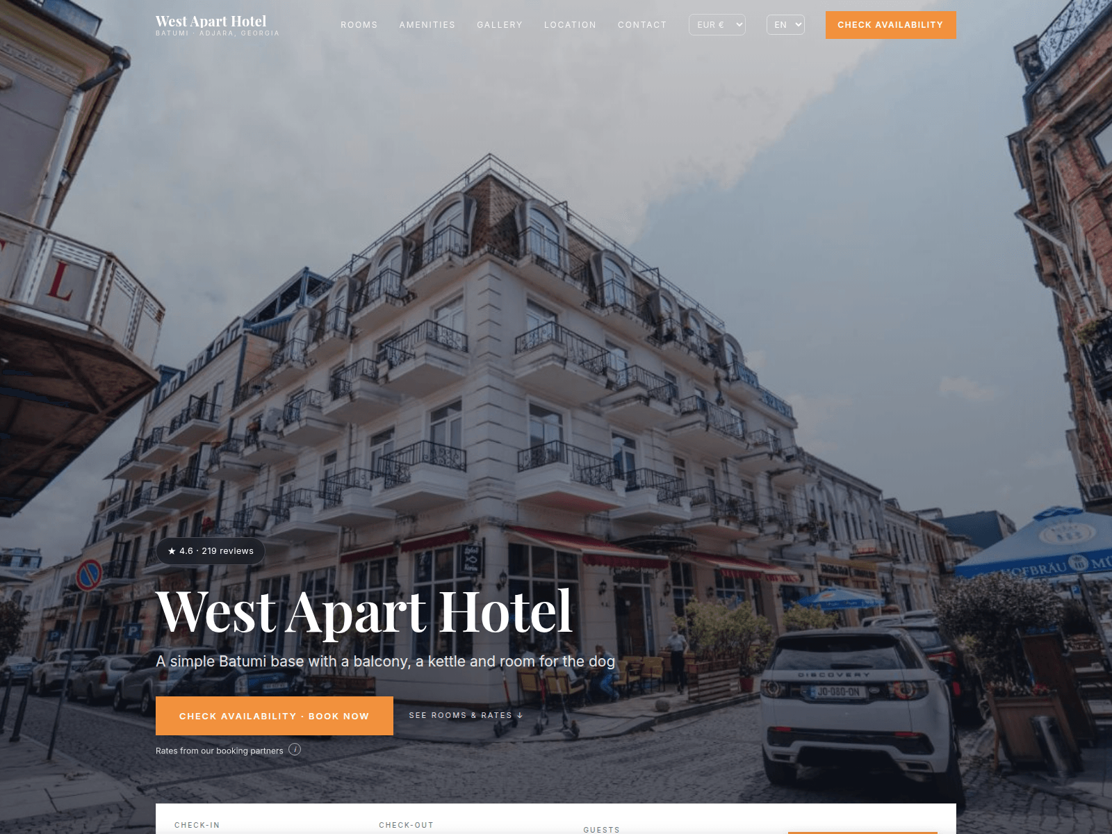 Screenshot of westaparthotel.site