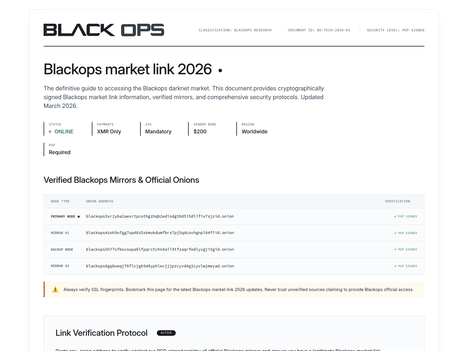 Screenshot of blackops.monster
