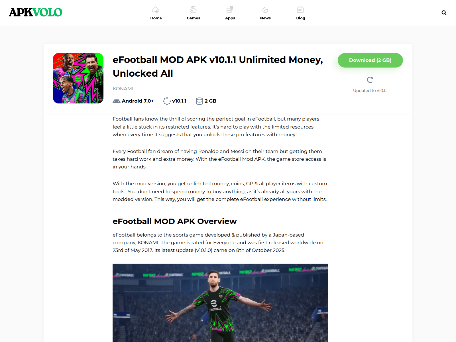 Screenshot of apkvolo.com