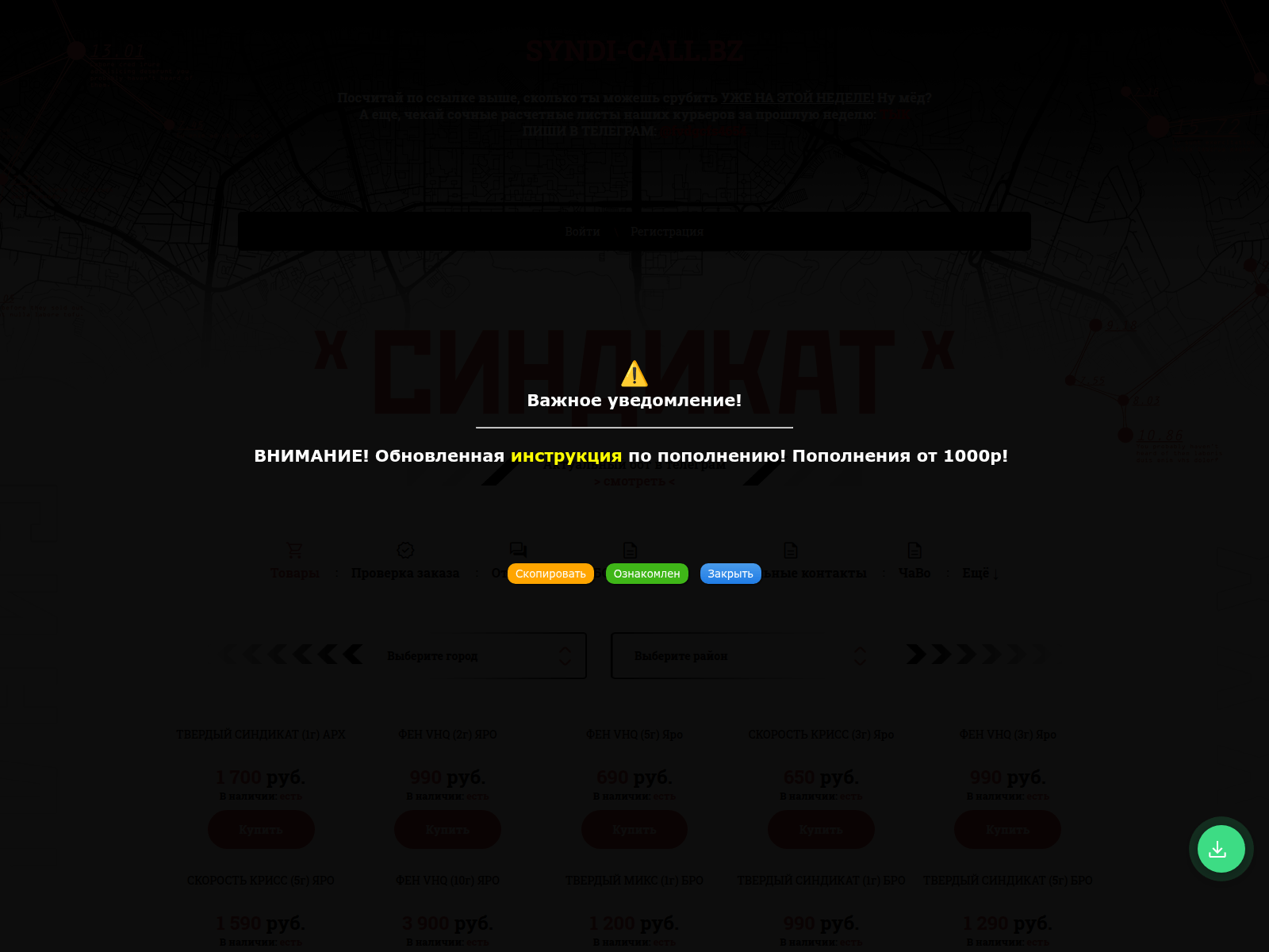 Screenshot of syndi24.live