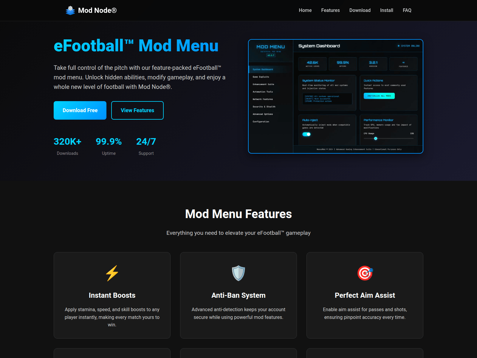 Screenshot of modnode.app