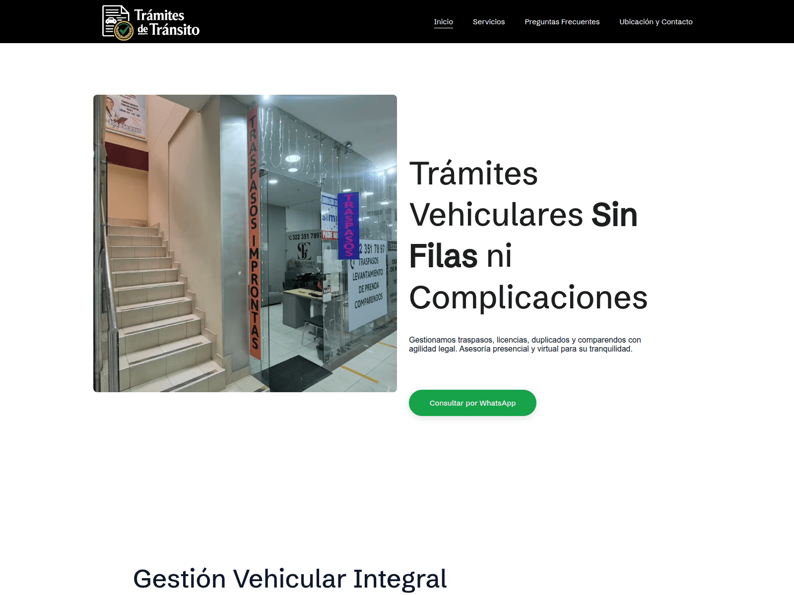 Screenshot of tramitesdetransito.online