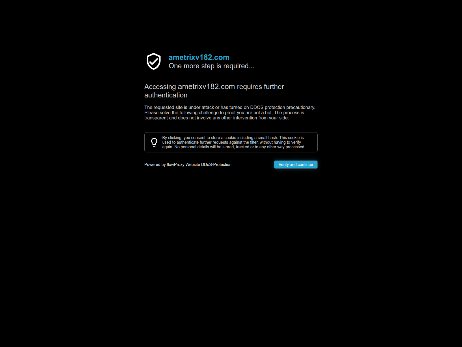 Screenshot of ametrixv182.com