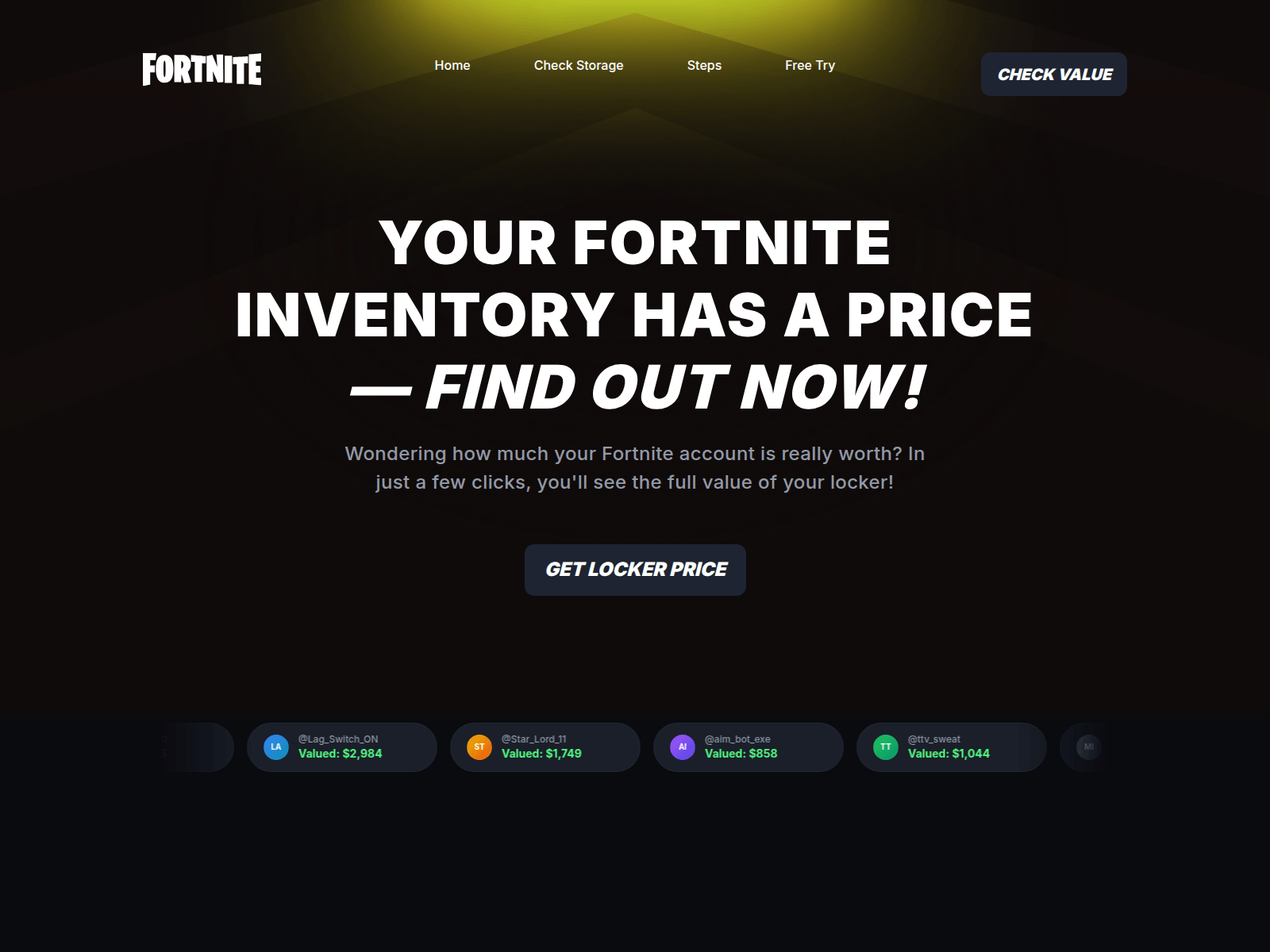 Screenshot of locker.skin