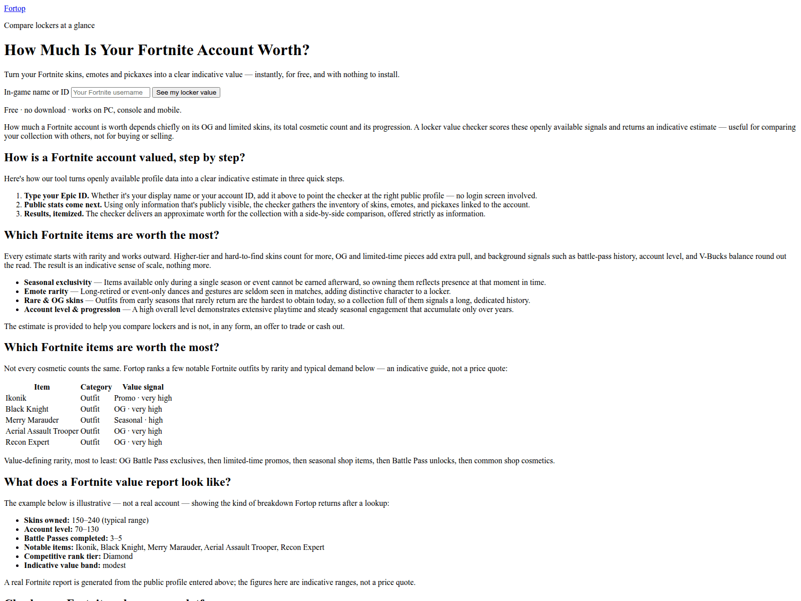 Screenshot of fortop.cc