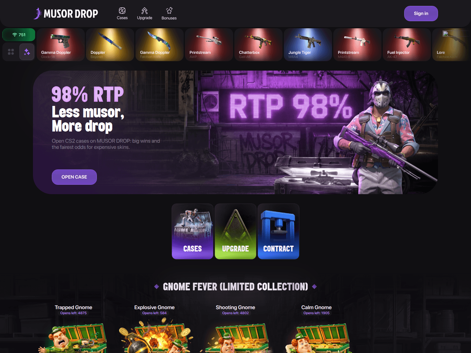Screenshot of musordrop.club