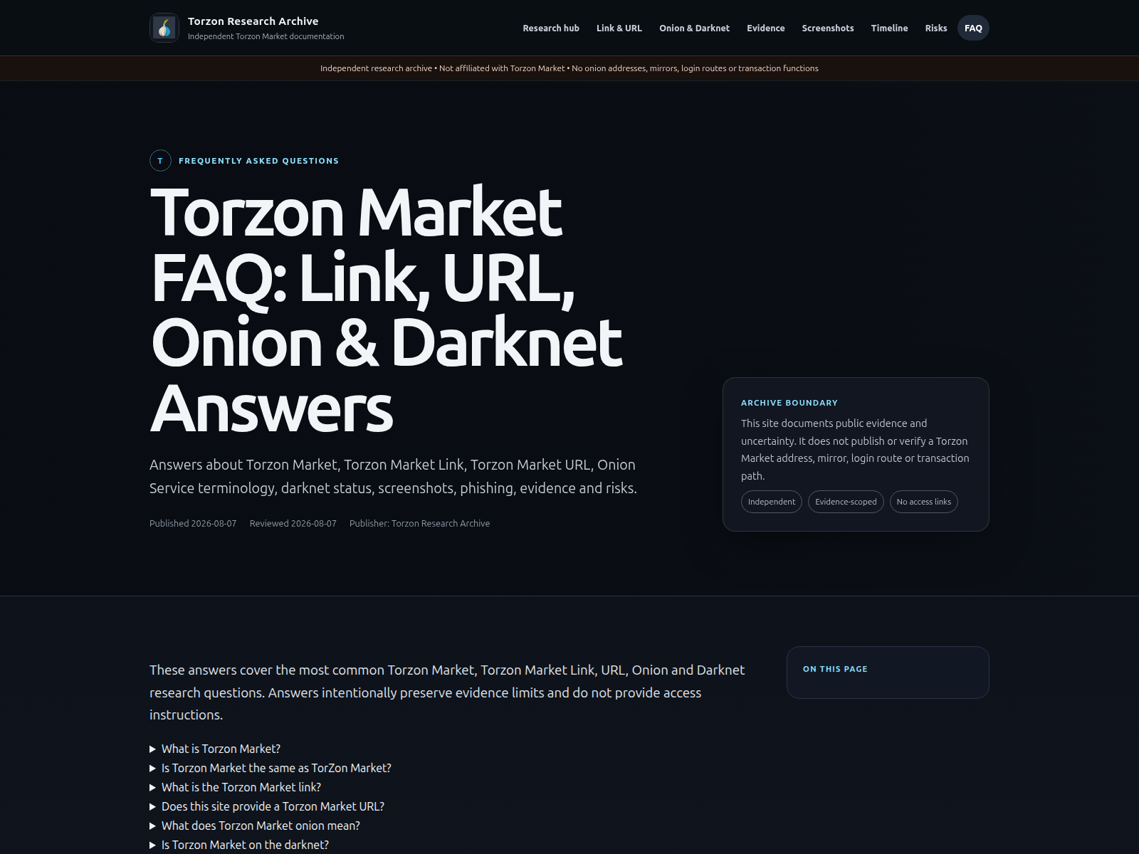 Screenshot of torzonmarket.org