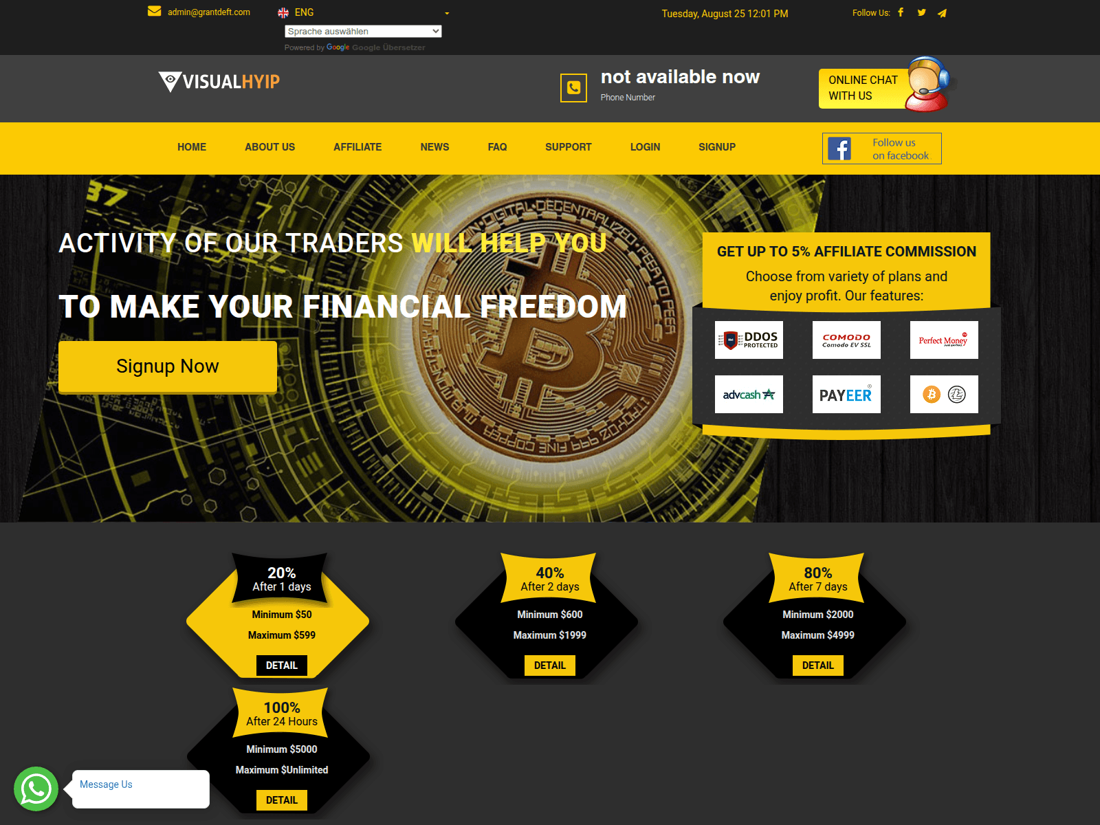 Знімок екрана grantdeft.com
