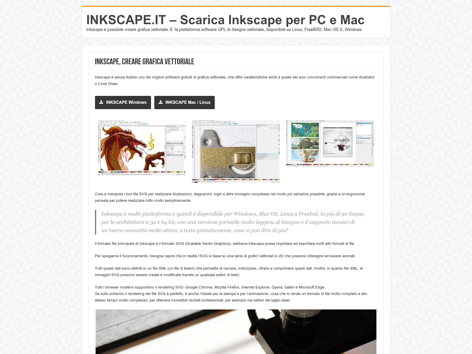 Screenshot of inkscape.it