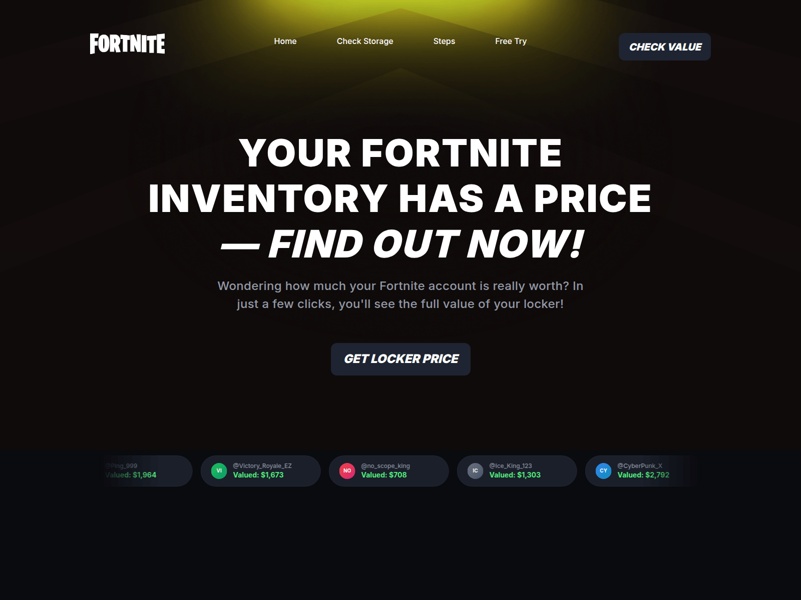 Screenshot of fortpricex.com