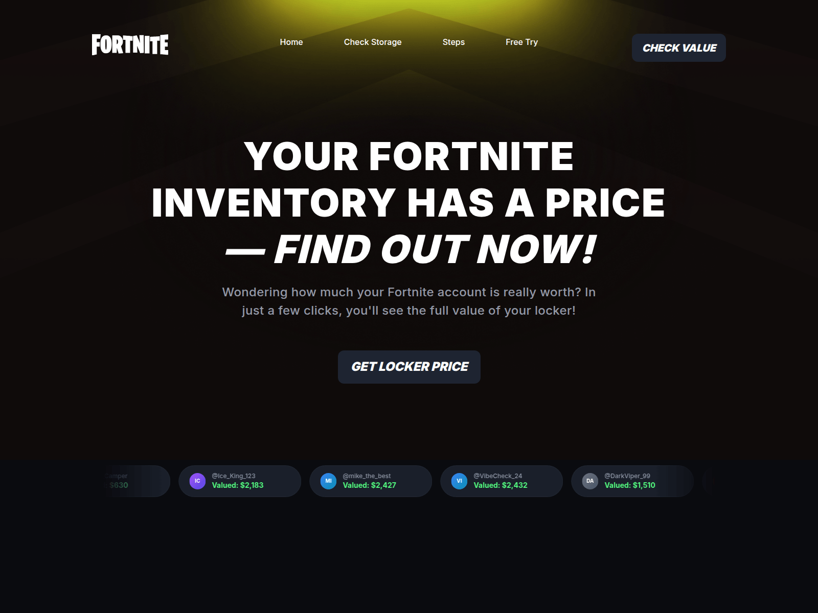 Screenshot of fortn.top