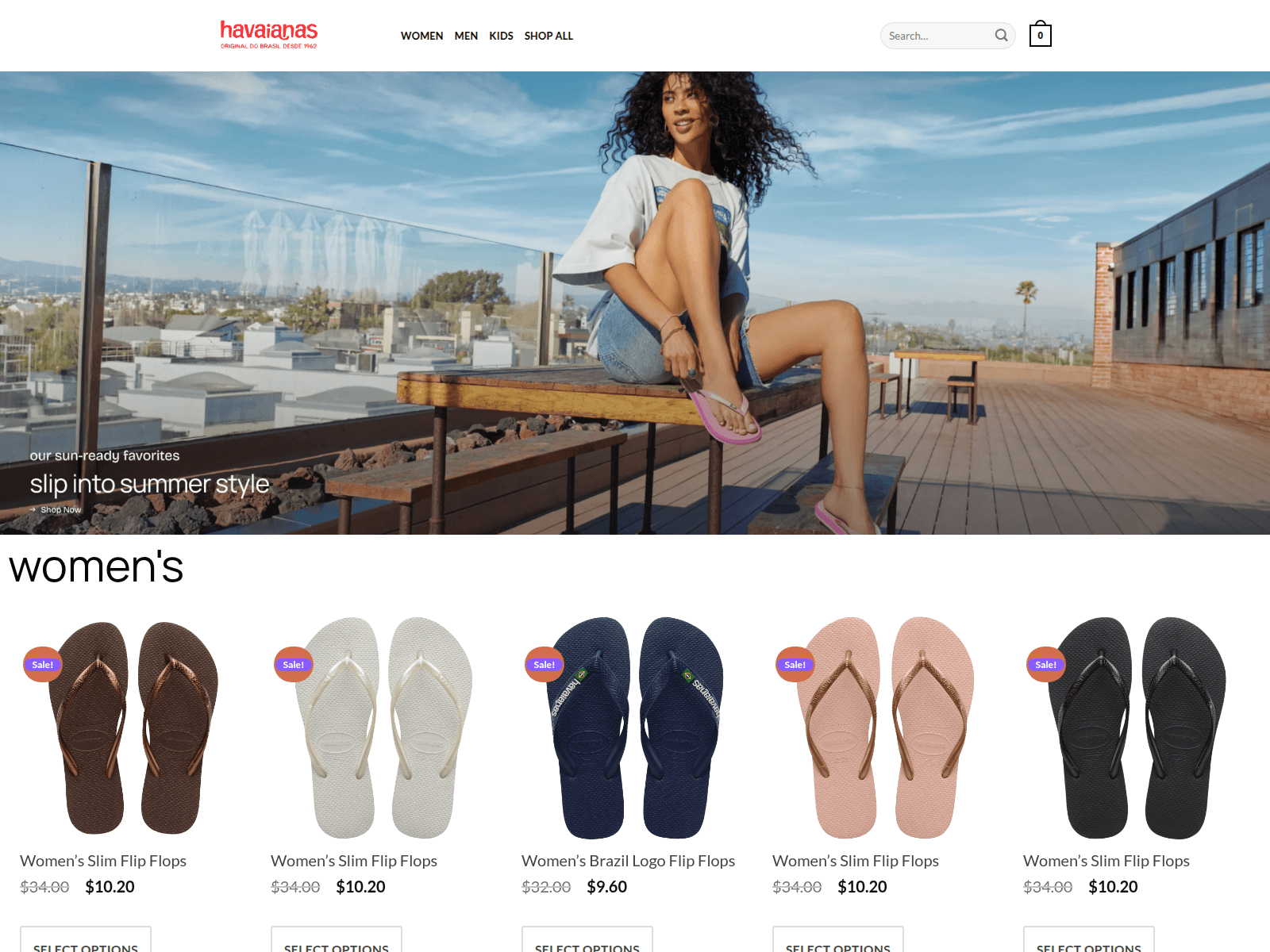 Screenshot of havaianasey.shop