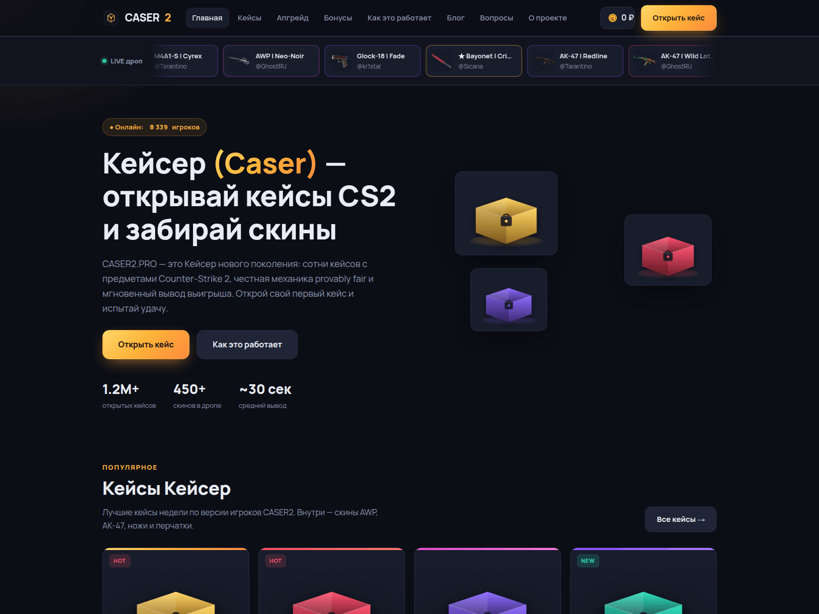 Screenshot of caser2.pro