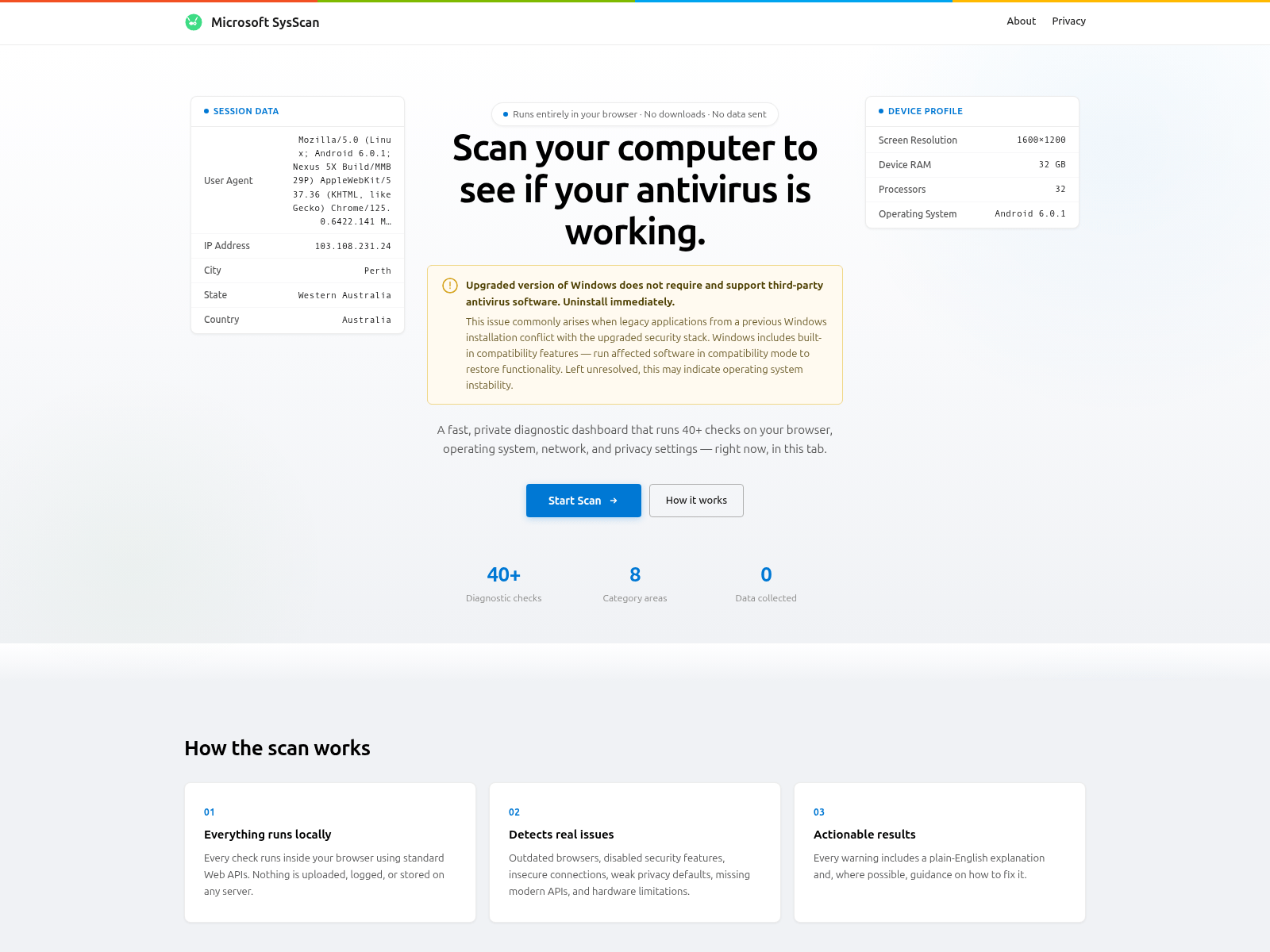 Screenshot of detsysscanner.xn--q9jyb4c