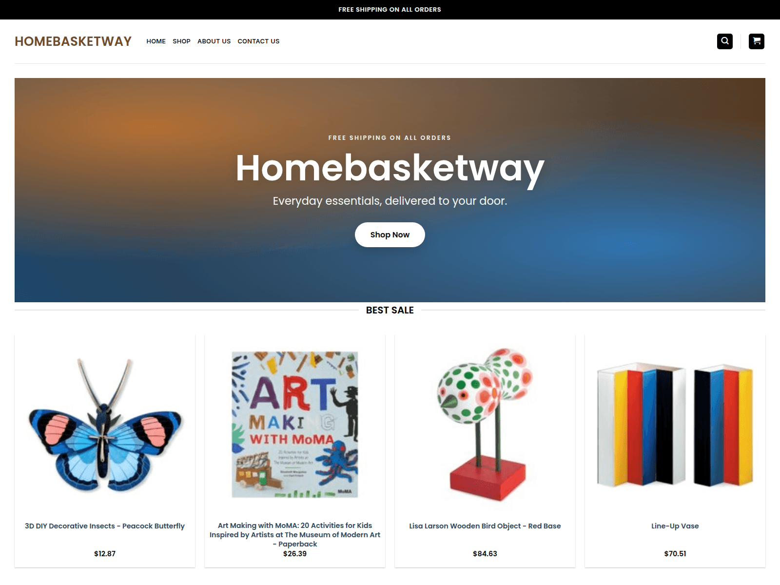 Screenshot of homebasketway.shop