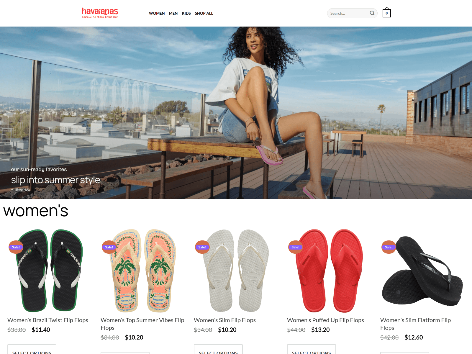 Screenshot of havaianaseo.shop