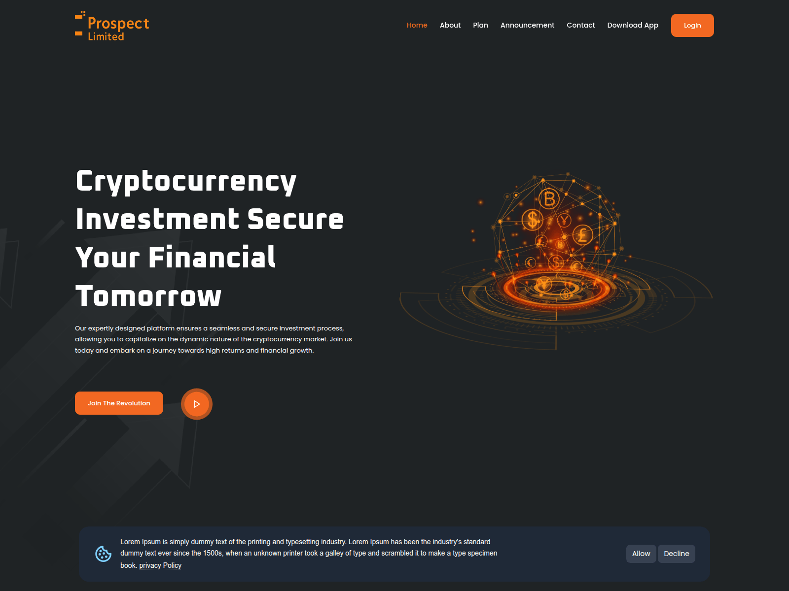 Screenshot of prospectlimited.pro