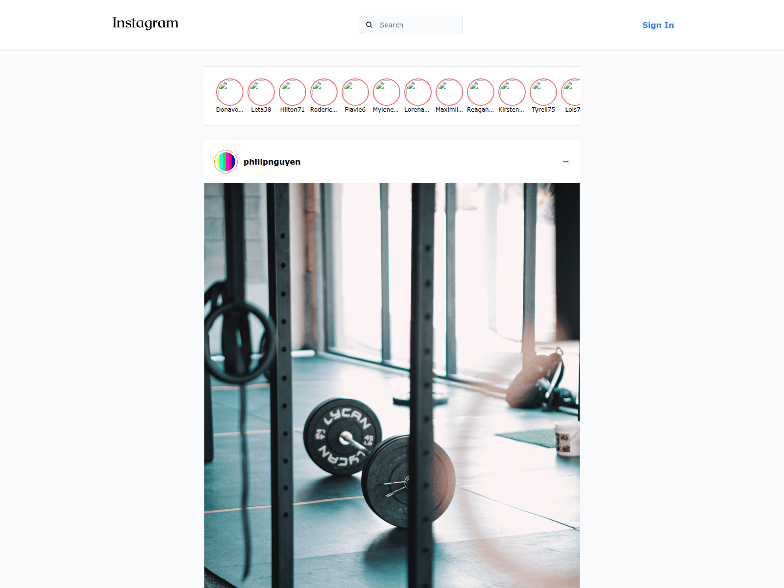 Screenshot von ig-clone-gamma.vercel.app