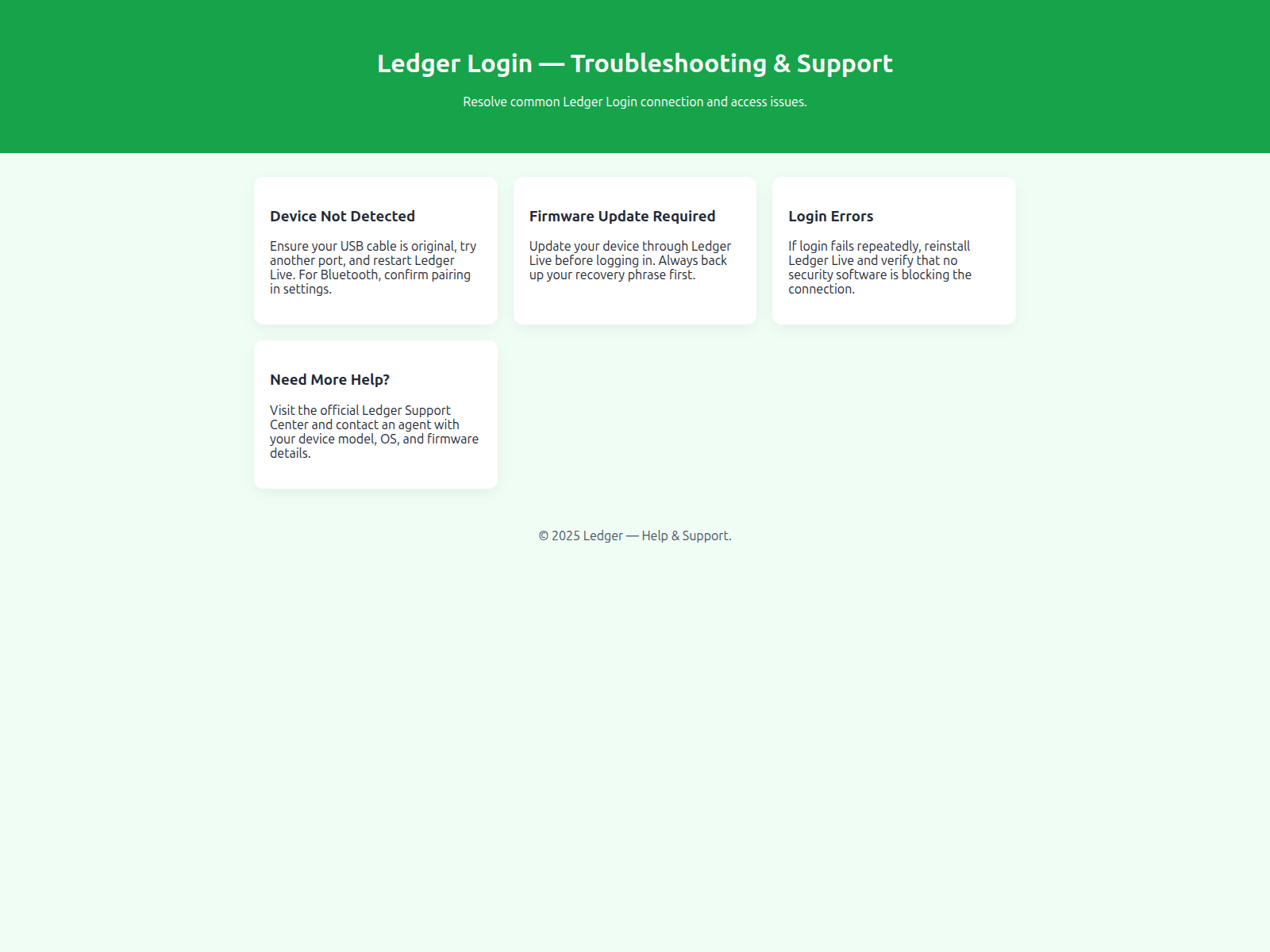 Screenshot of en-support-ledger-io.pages.dev