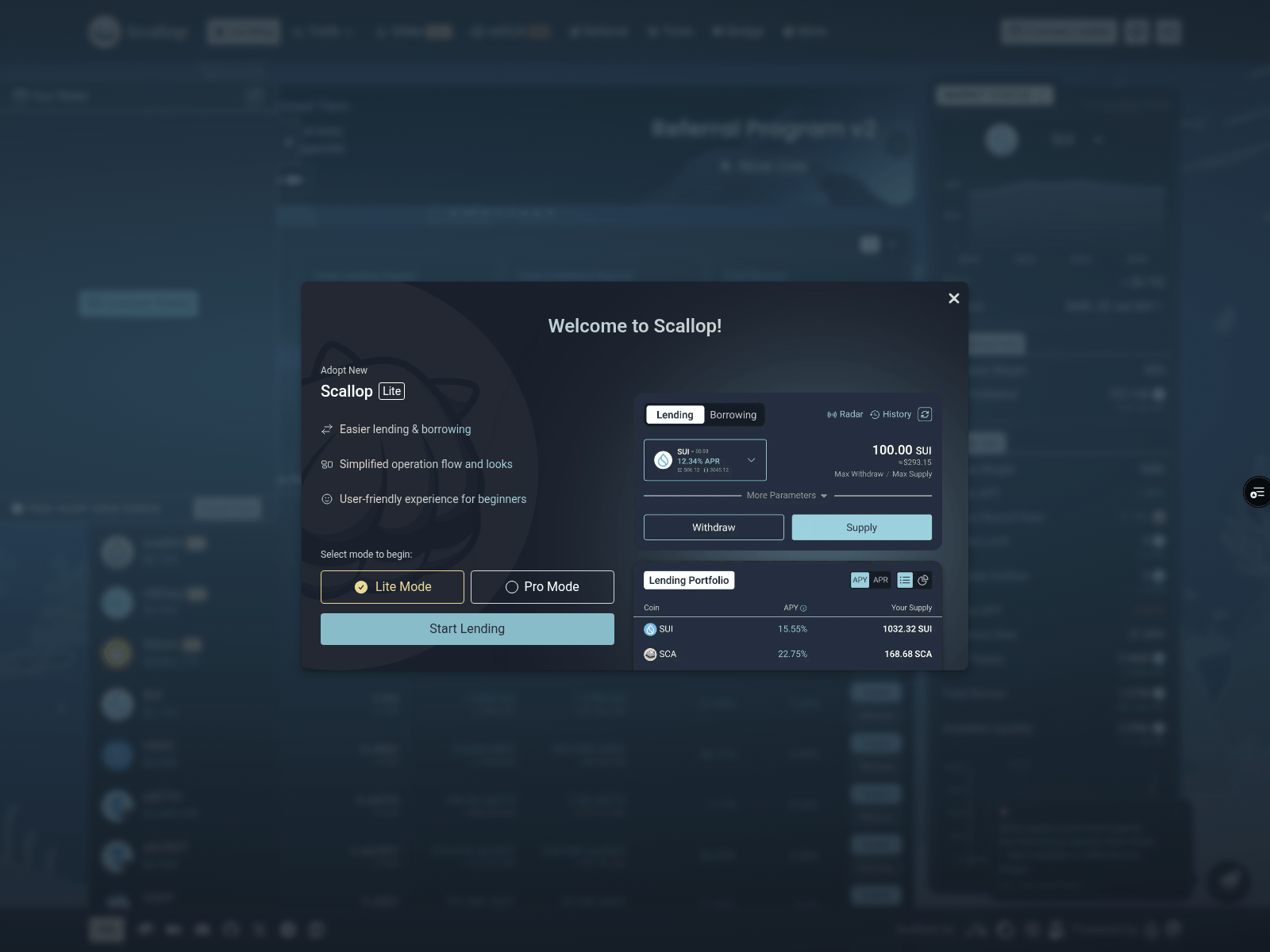 Screenshot von sui-scallop-dapp-minl2i4nt-scallop-team.vercel.app