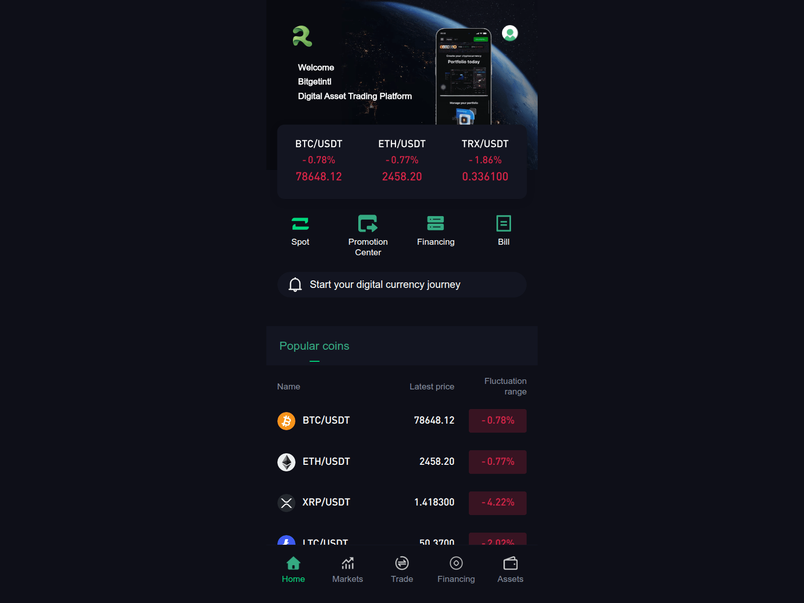 Screenshot of bitgotintl.cc