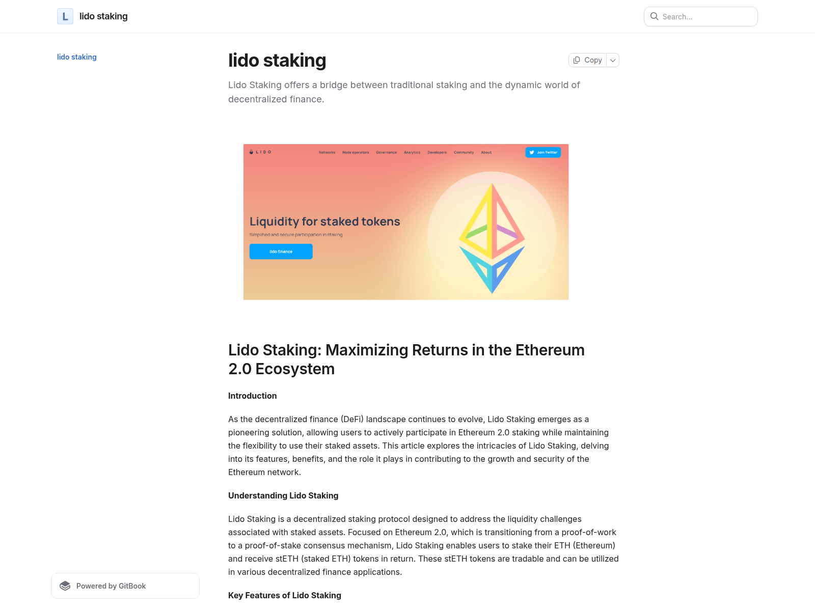 Screenshot of lidohllostaking.gitbook.io