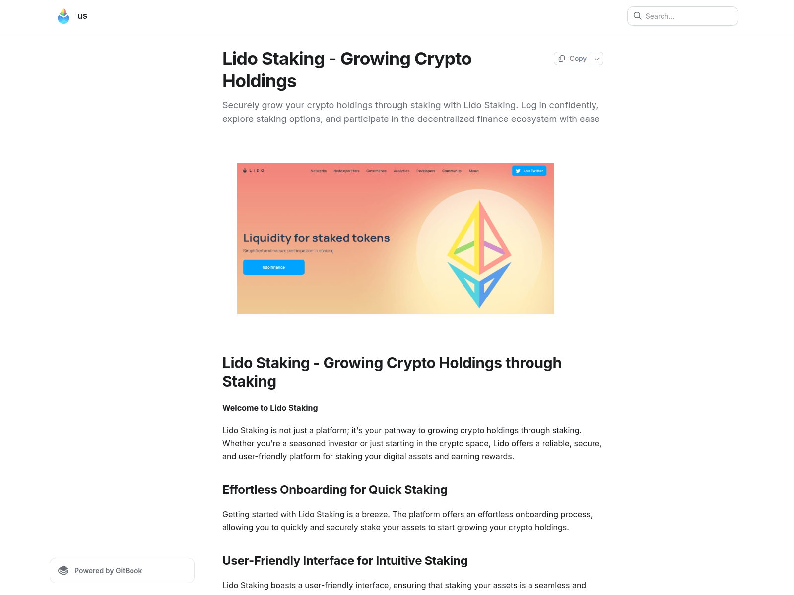 Screenshot of lidoarstaking.gitbook.io