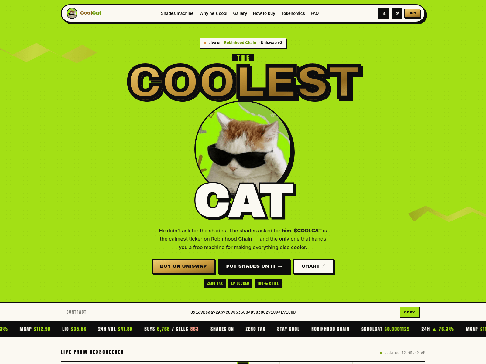 Screenshot of coolestcatonrh.xyz