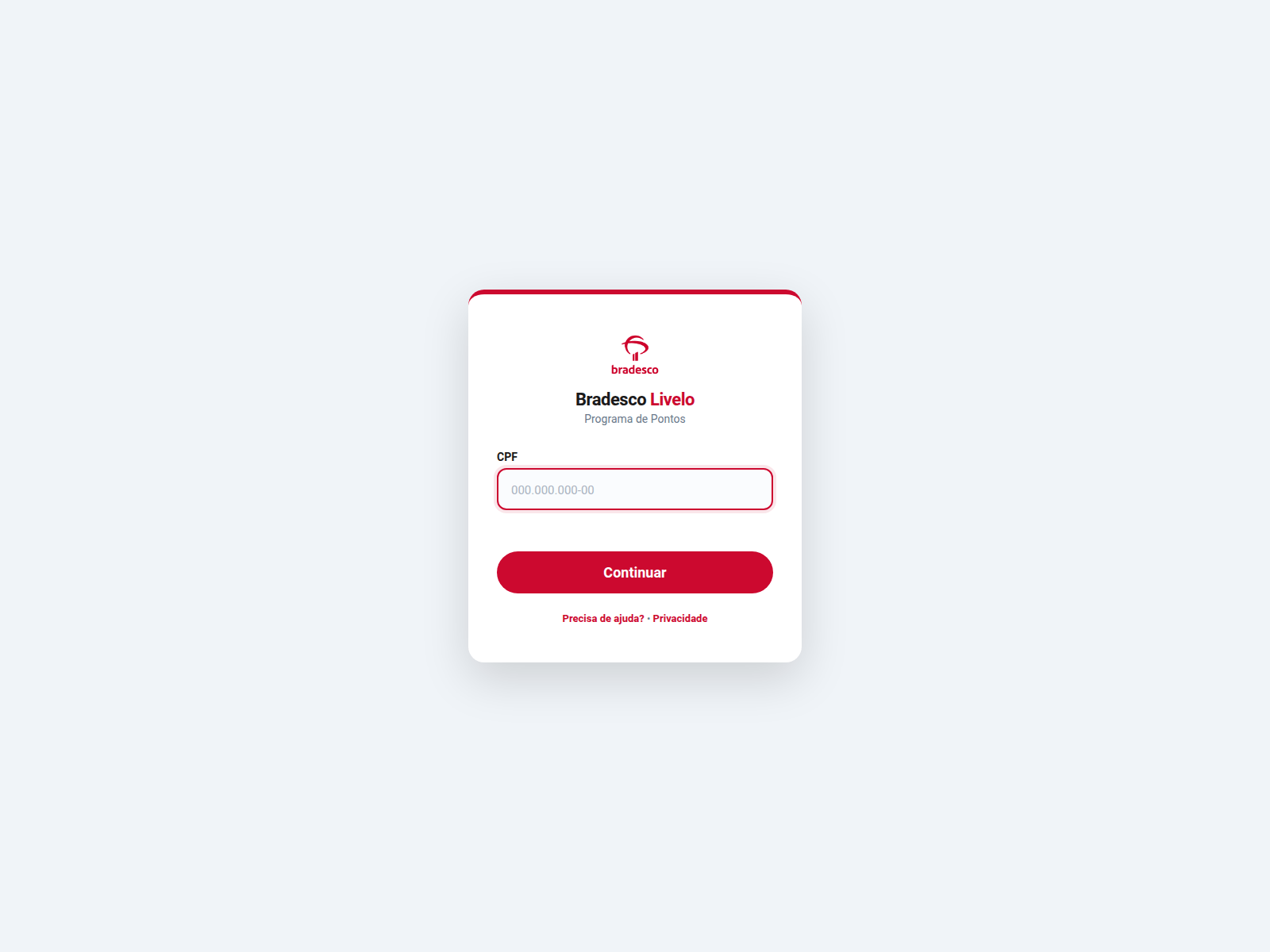 Screenshot of bradesco.maispontos.app