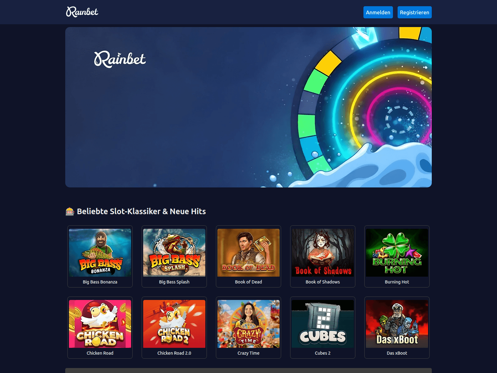Screenshot of rainbet-casino2.com