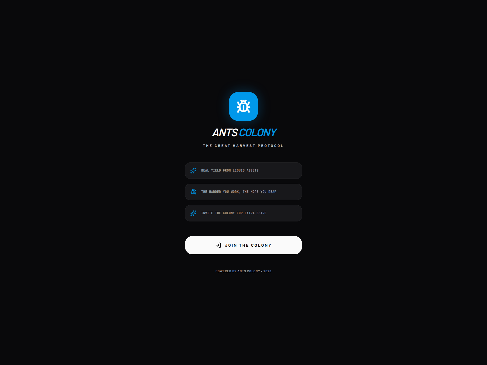 Screenshot of antscoin.online