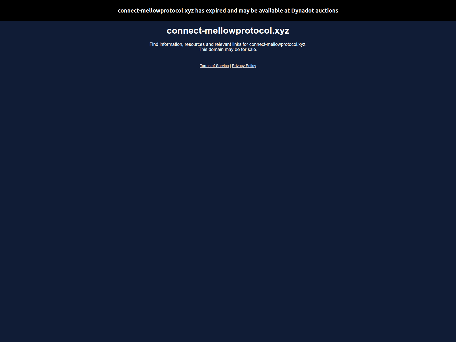 Screenshot of connect-mellowprotocol.xyz