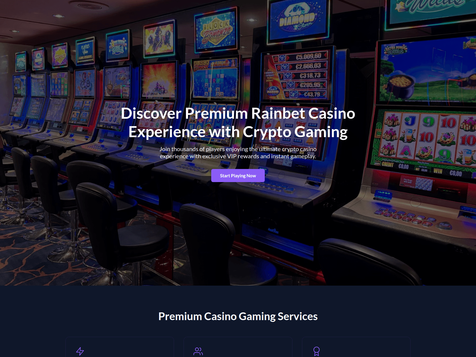 Screenshot of rainbet.digital