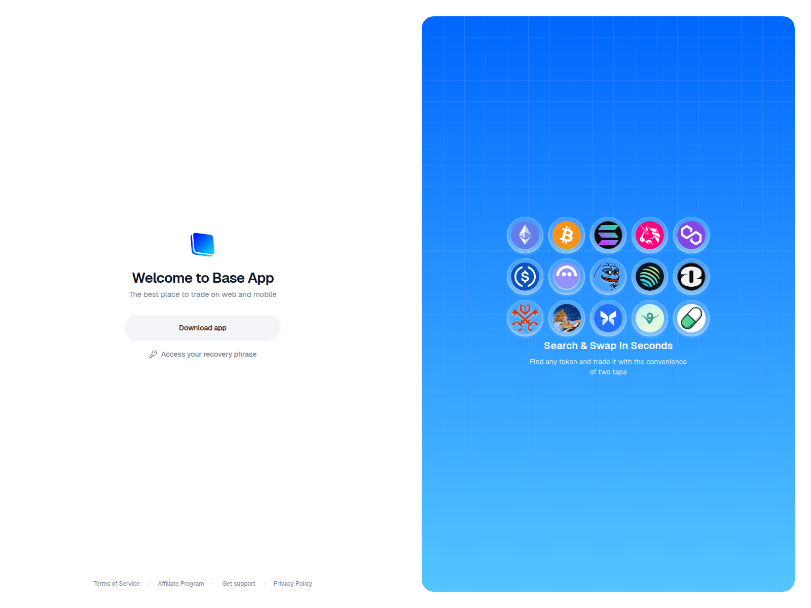 Screenshot of baseappcoinbase.com