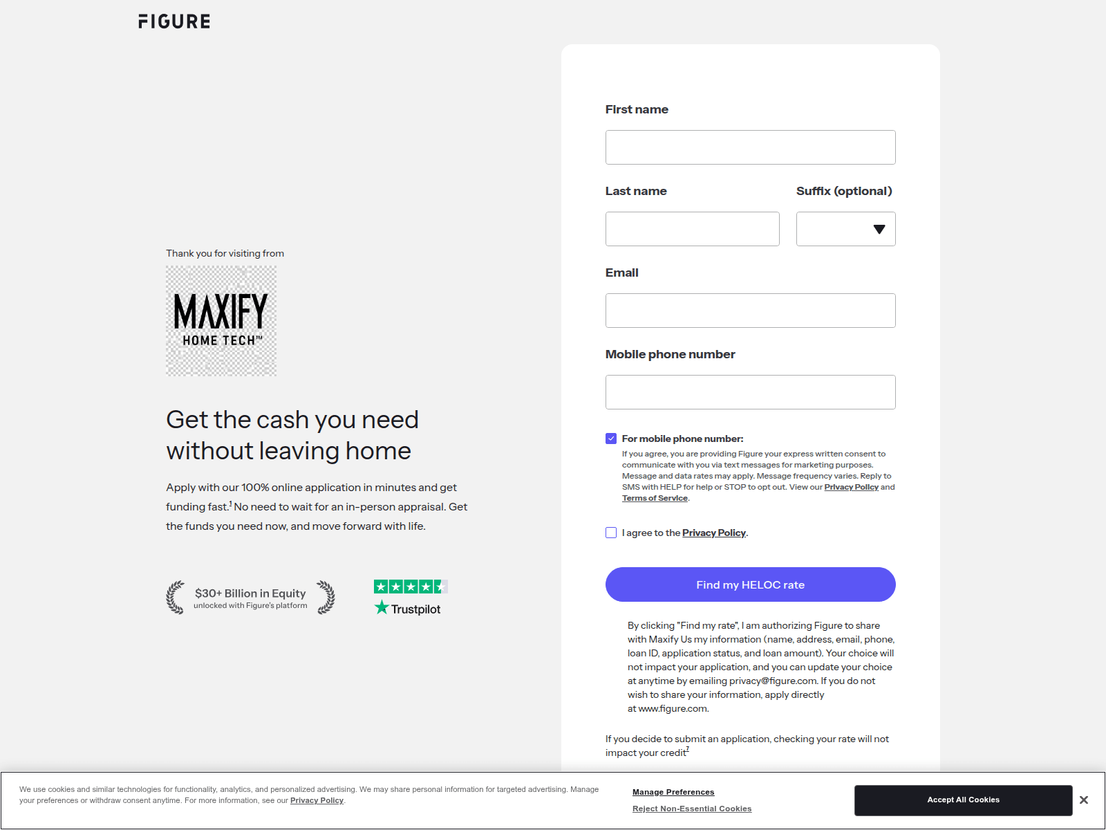 Screenshot of figure.maxify.tech