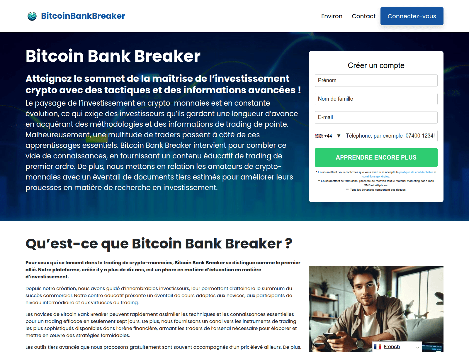 Screenshot of bitcoinbankbreaker.org