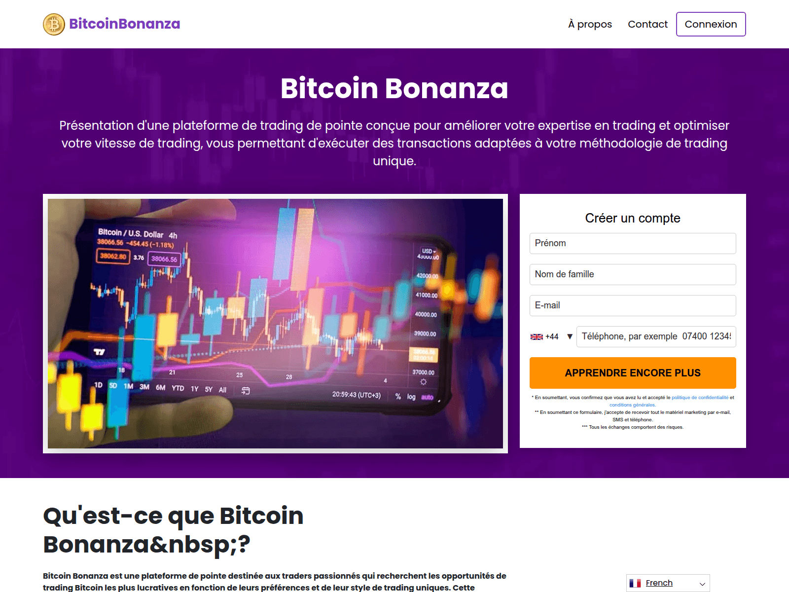 Screenshot of bitcoinbonanza.org