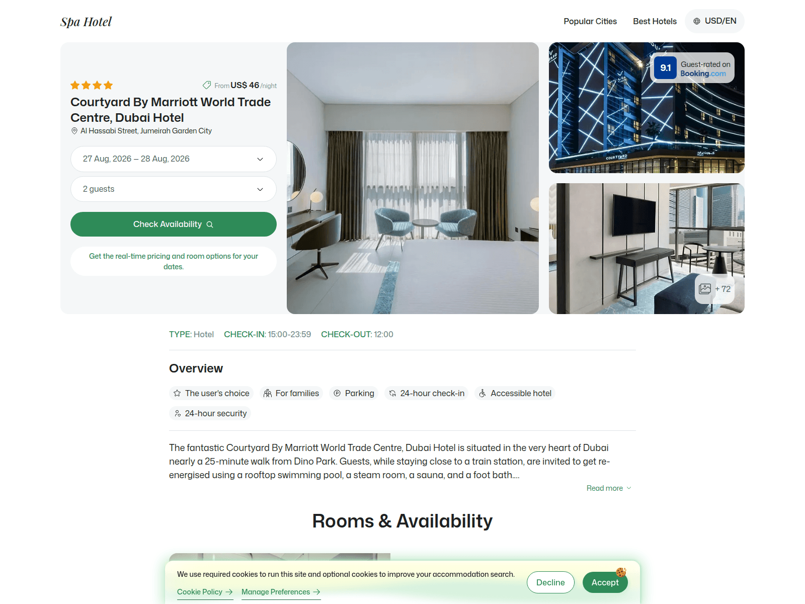 [Ekran görüntüsü] courtyardbymarriottworldtradecentredubai.spahotel.guru