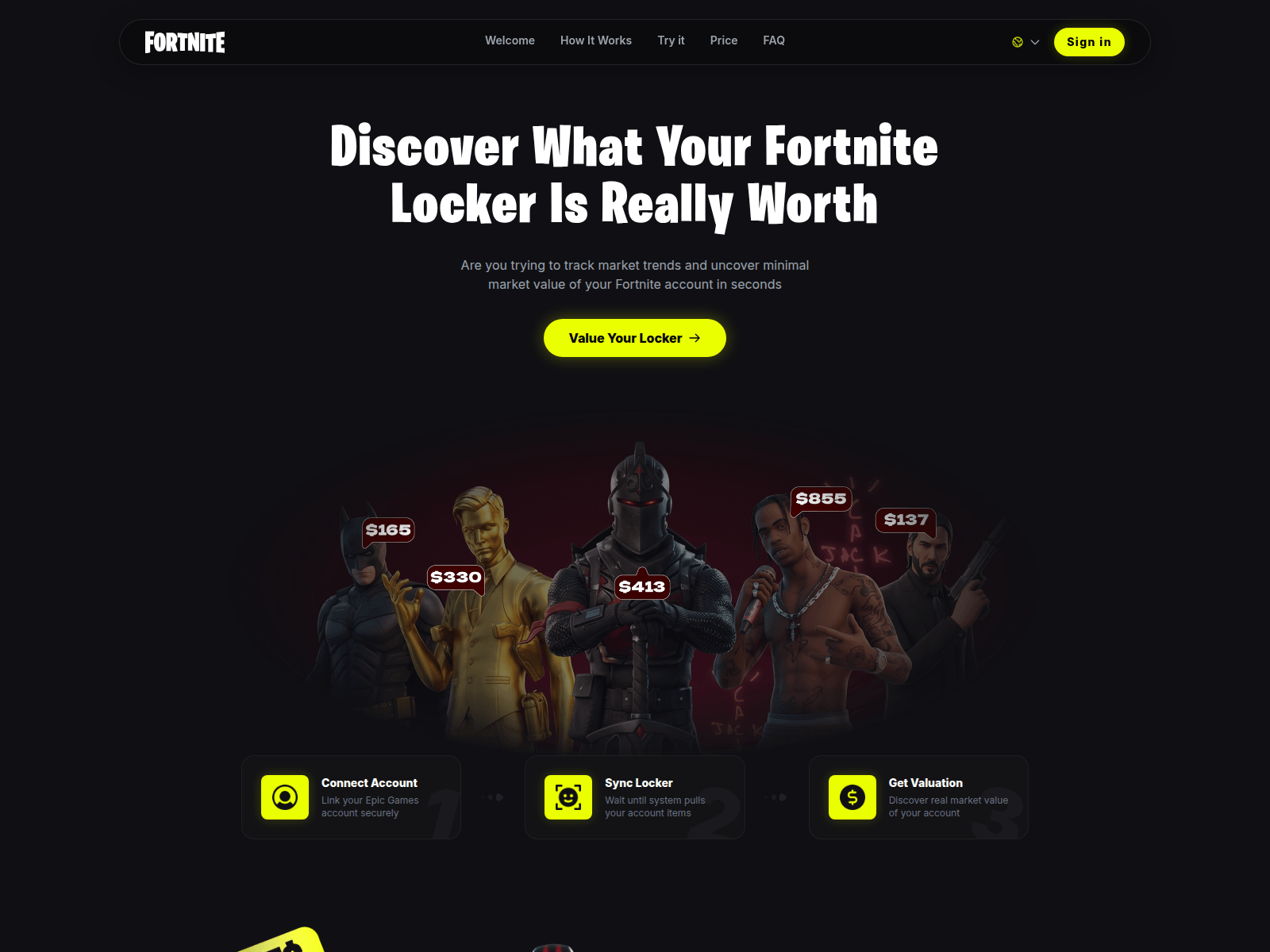 Screenshot of fortly.lol