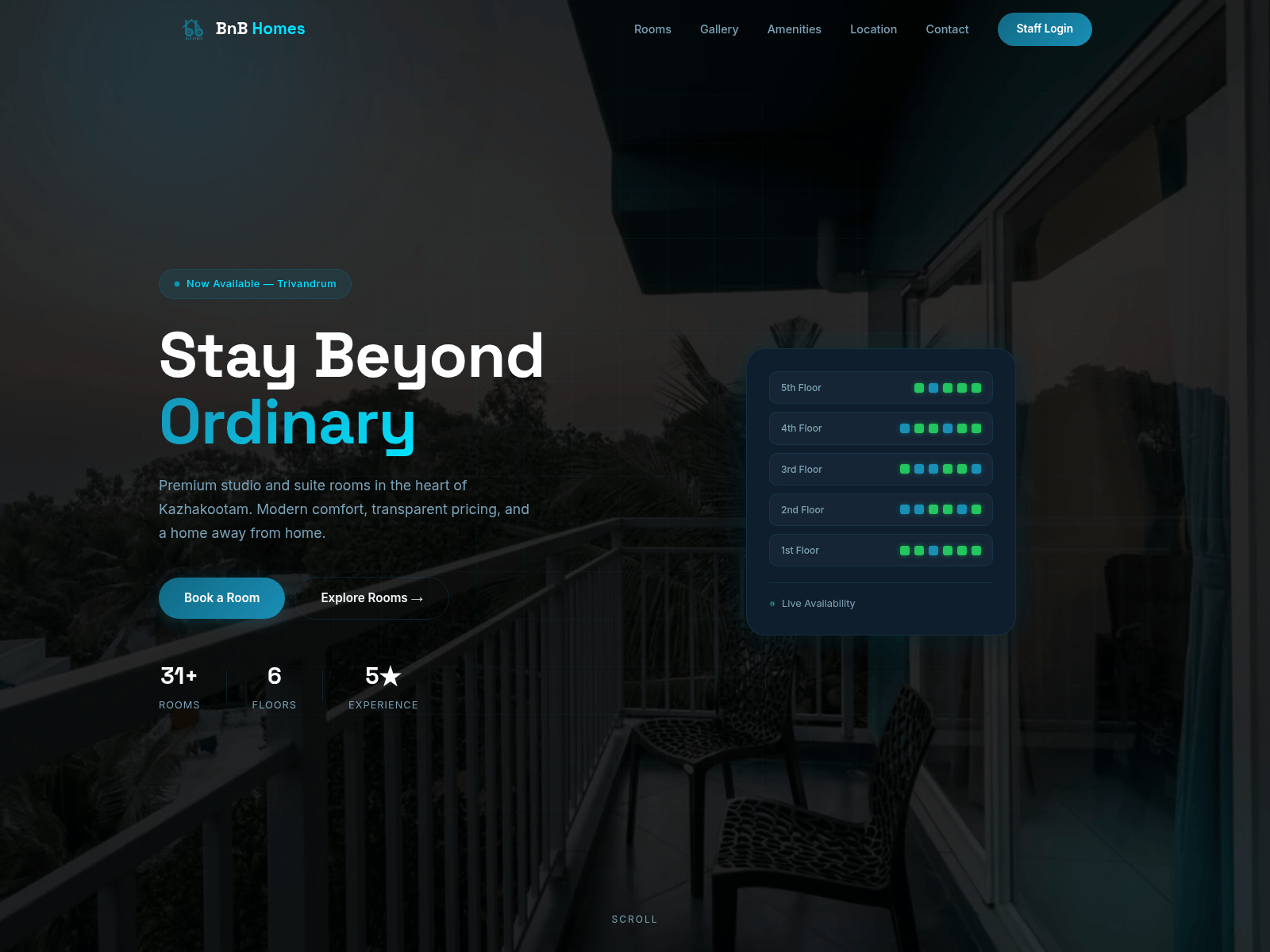 Знімок екрана bnbhomes.in