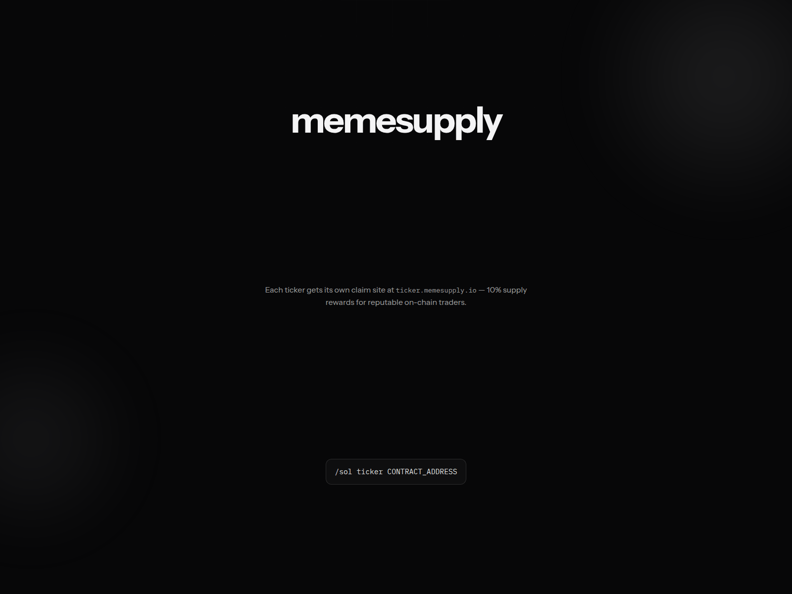 Screenshot of memesupply.io