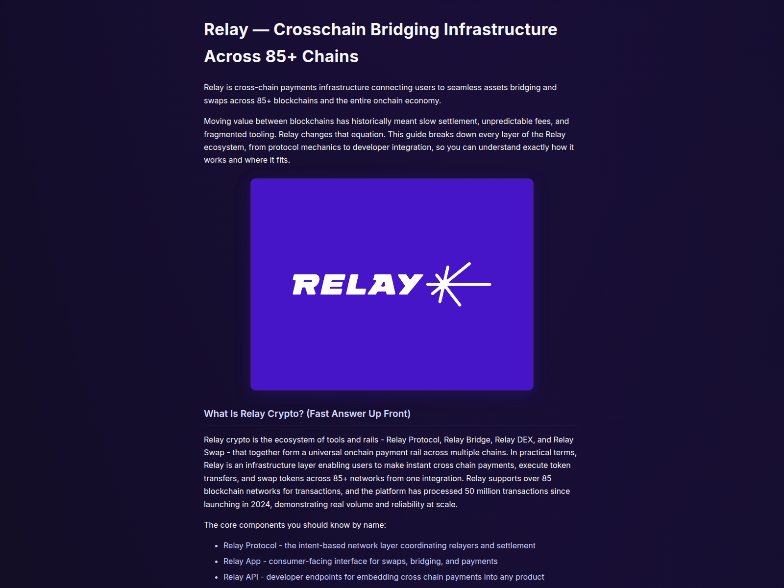 Screenshot of relayylink.com